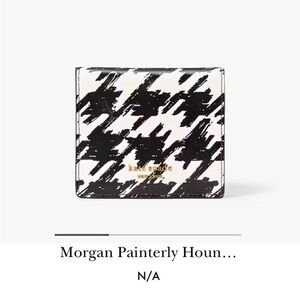 Kate Spade Morgan Painterly Houndstooth Small Bifold Wallet